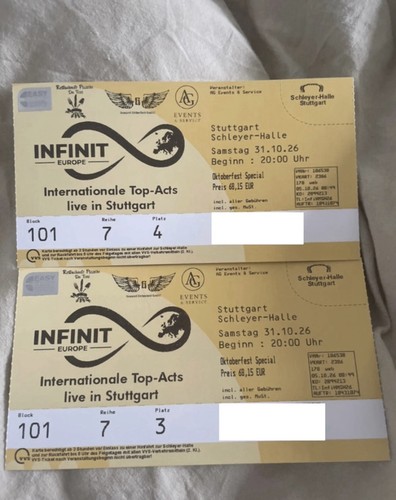 Infinit europe tickets - europe,