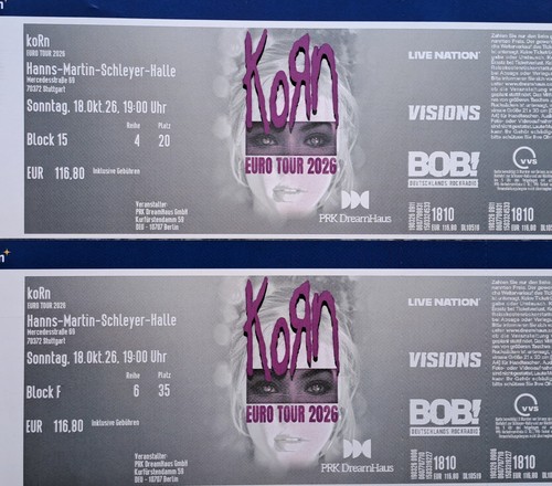 Korn euro tour tickets - 2, euro-tour-tickets