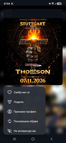Thompson konzertticket - thompson,