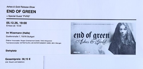 End green 2 tickets - of,
