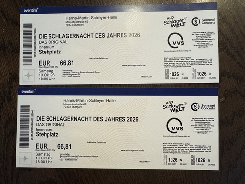 Tickets die schlagernacht - tickets,