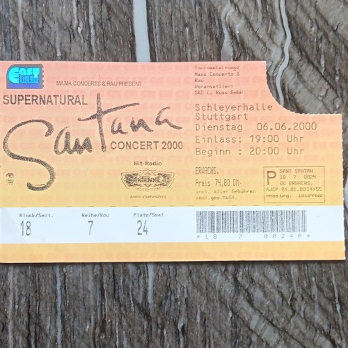 Santana ticket 2000 - santana,