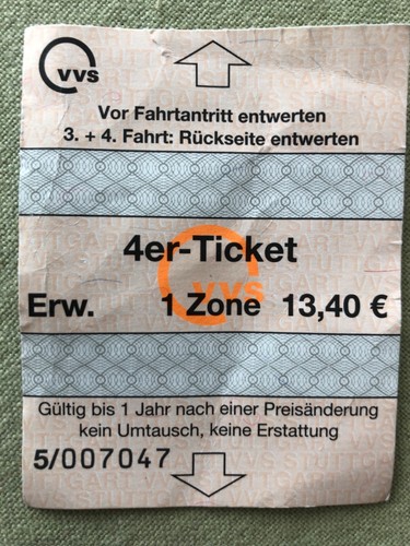Strassenbahnticket stuttgart - strassenbahnticket,