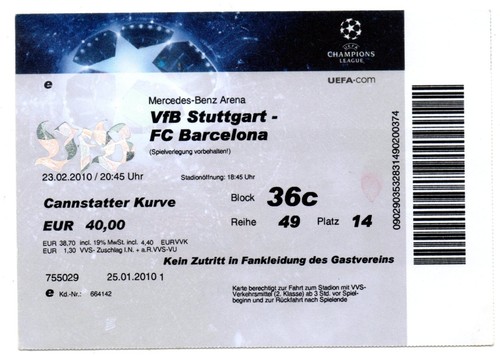 Ticket vfb stuttgart fc - vfb,