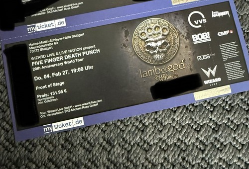 Ticket five finger death - ticket,