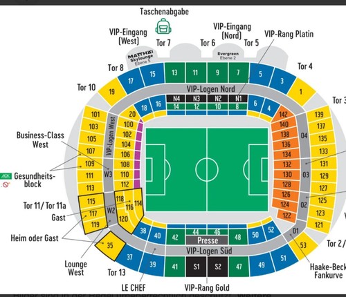 Ticket bremen vfb - bremen, vs.