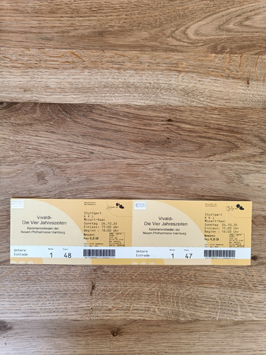 Tickets vivaldi die - vivaldi, vier