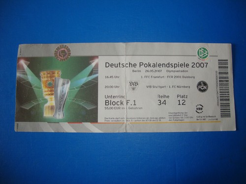 2007 ticket dfb - ticket, pokalfinale
