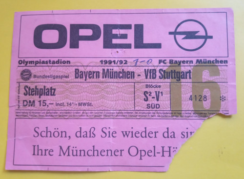 Orig ticket bundesliga - , 1.
