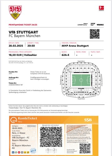 Sammler ticket vfb - sammler,