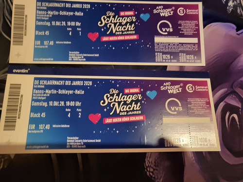 Tickets die schlagernacht - 2,