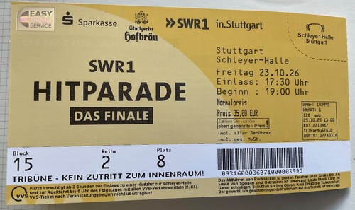 Swr1 hitparade das finale - swr1-hitparade, am