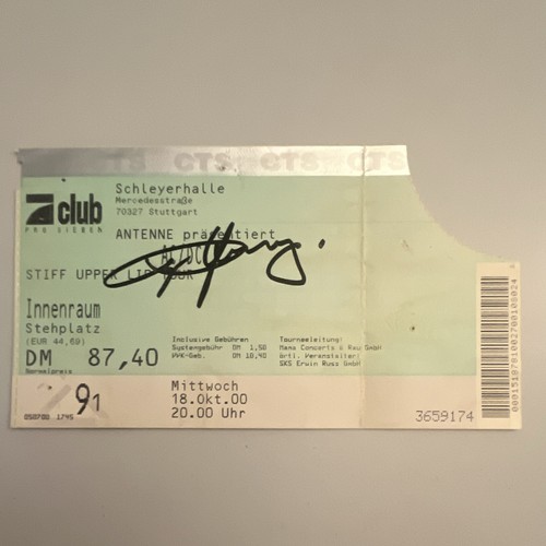 Autogramm angus young - autogramm,