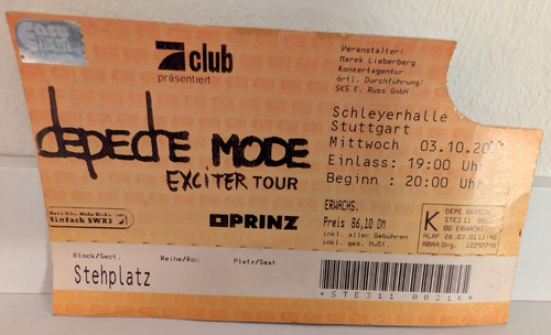Depeche mode exciter - mode, 2001