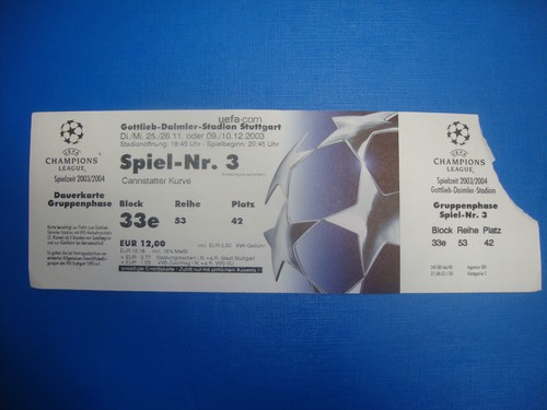 Ticket vfb stuttgart - vfb, fc