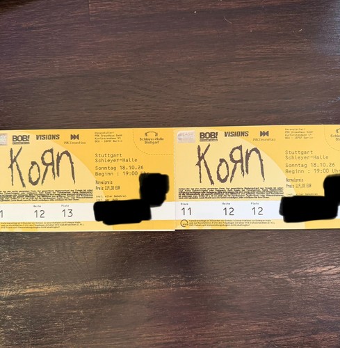 Korn euro tour tickets - korn, euro-tour-tickets