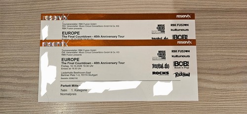Tickets europe the final - europe, "the