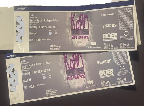 Korn tickets 2026 stuttgart - 2,