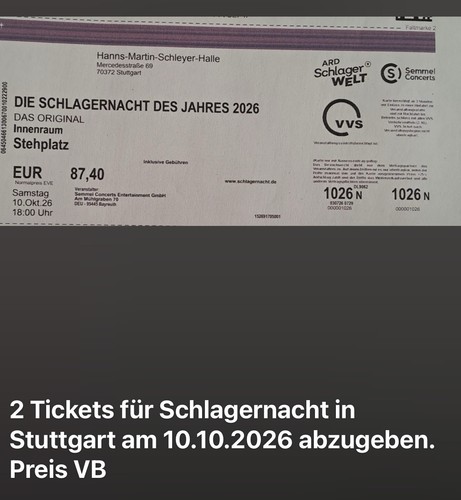 Tickets die schlagernacht - tickets,