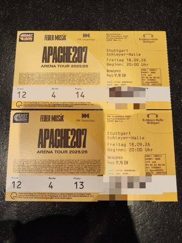 Apache 207 tickets - apache,