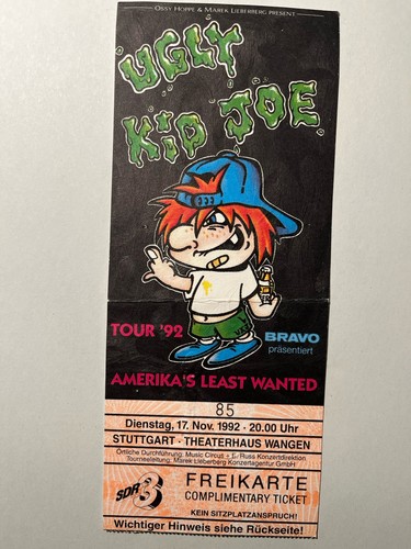 Alte konzertkarte ticket ugly - ticket,