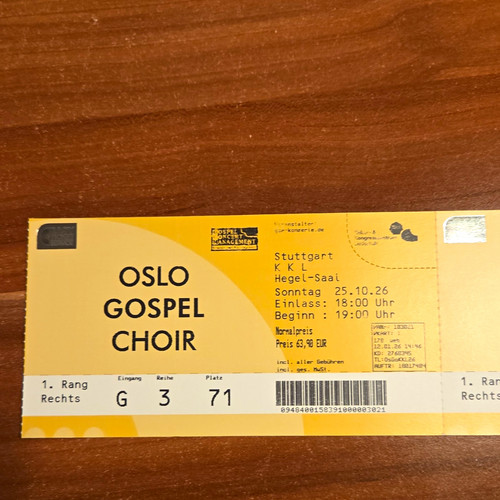 Tickets oslo gospel - oslo,