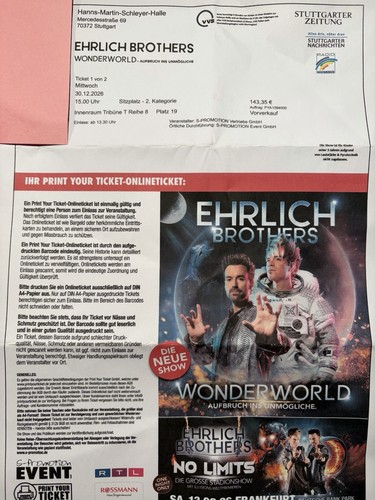 Ehrlich brothers wonderworld - brothers,