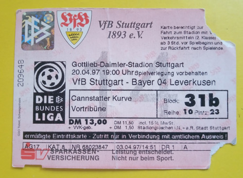 Orig ticket bundesliga - 1.,