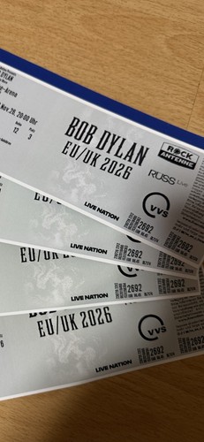 Bob dylan tickets 11 - dylan, 20.11.2026