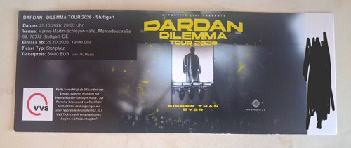Dardan dilemma tour 2026 - tour, –