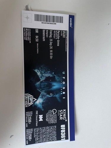 Ufo 361 stehplatz ticket - ,