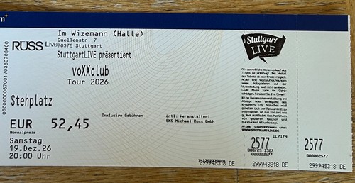 Konzert tickets - konzert,