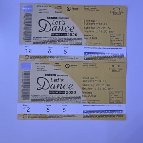 Tickets let dance - tickets, let’s