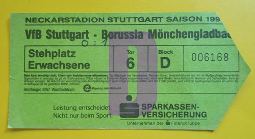 Orig ticket bundesliga - , 1.