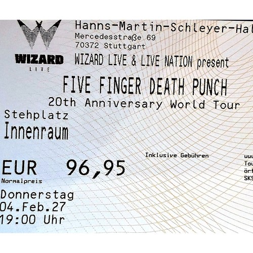 Five finger death punch - death,
