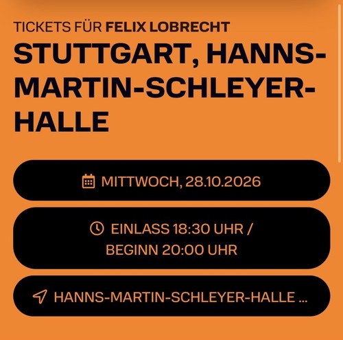 Felix lobrecht ticket - felix,