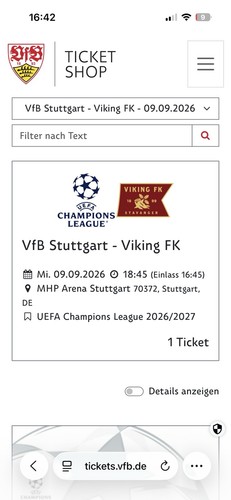 Vfb stuttgart vikings cl - stuttgart, vs